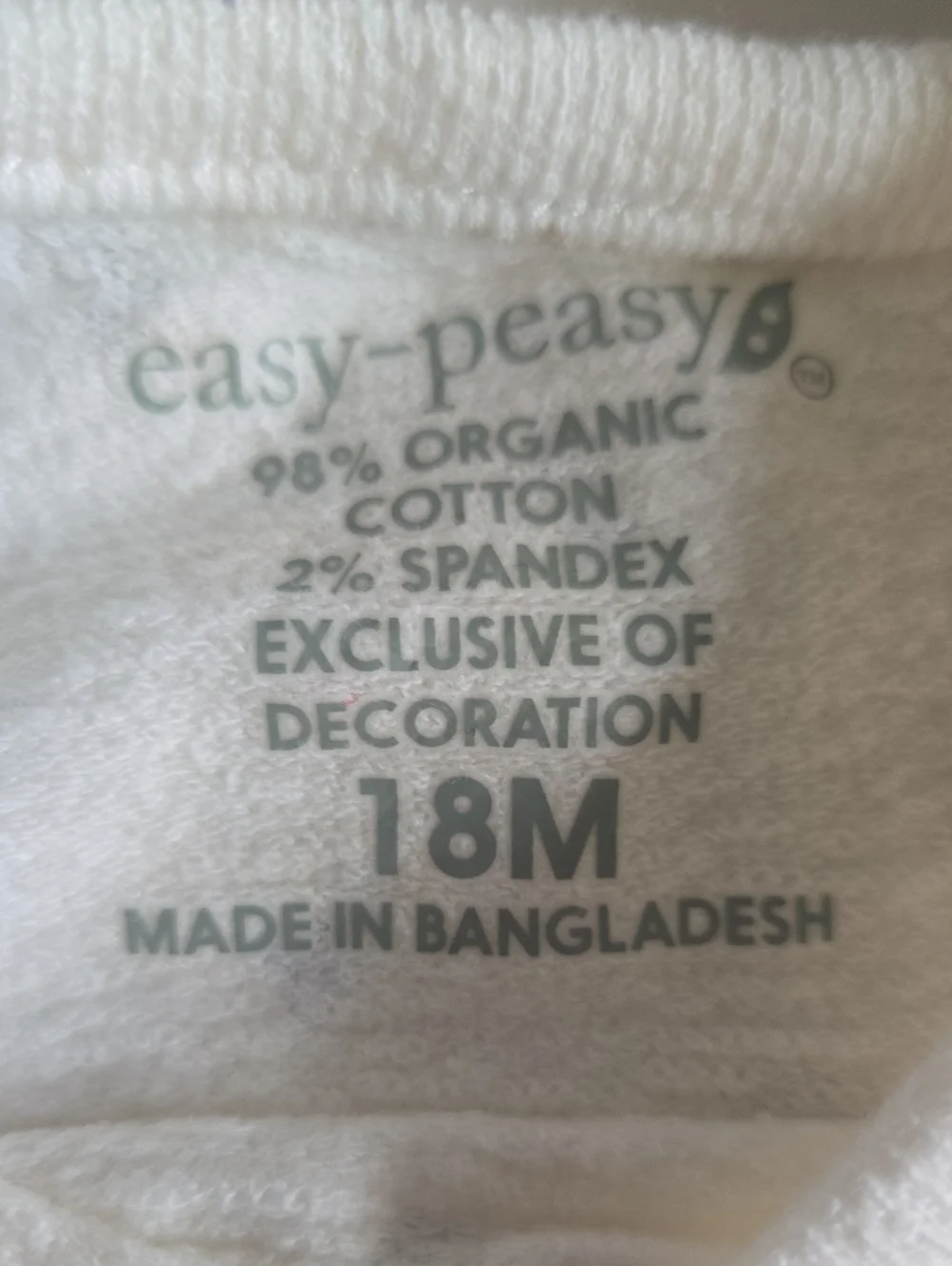 NWT Easy-Peasy Organic Cotton 3-Piece Set 18M Floral Shorts Onesie Tee